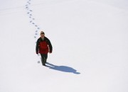 Hiking Through Snow