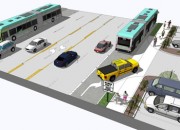 Bus Rapid Transit Graphic of a "BAT" lane courtesy of the Fourth Plain Transit Improvement Project Facebook Page